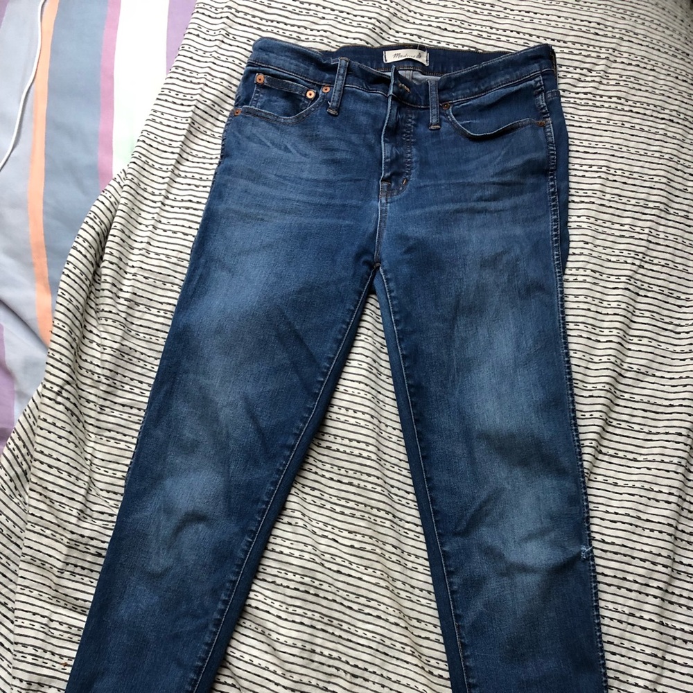 Raw hem Madewell jeans